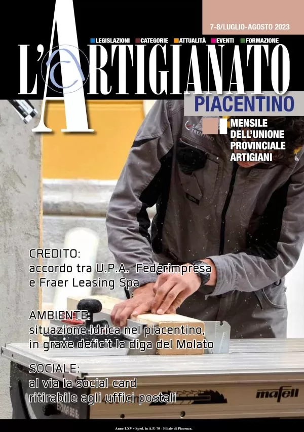 N°7-8 - Agosto 2023 L'Artigianato Piacentino