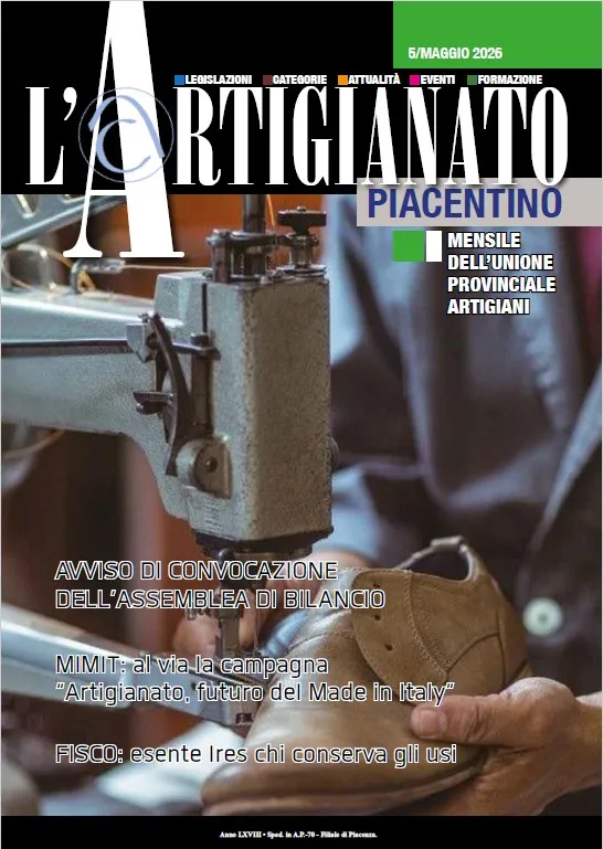 N°5 - Maggio 2026 L'Artigianato Piacentino