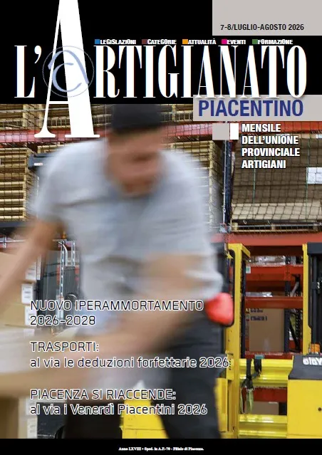 N° 7-8  -Agosto 2026 L'Artigianato Piacentino